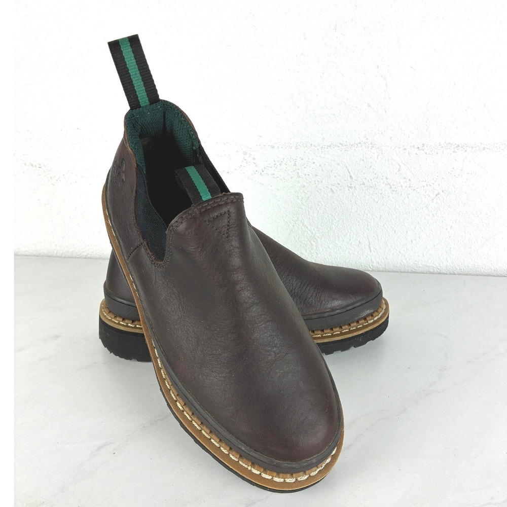 Georgia Giant Romeo Work Boots - 7.5 - Leather Slip On Gorpcore Workwear